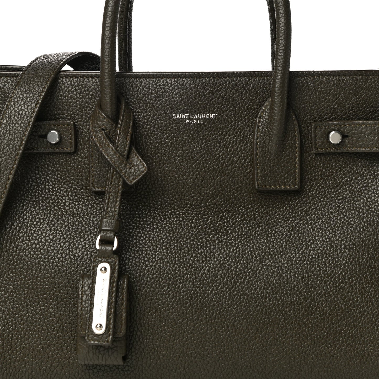 Grained Calfskin Baby Sac De Jour Souple Earth