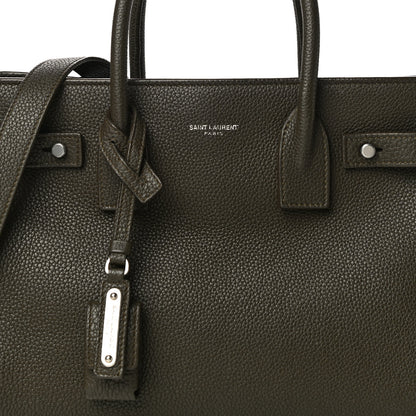 Saint Laurent Grained Calfskin Baby Sac De Jour Souple Earth 8 of 15