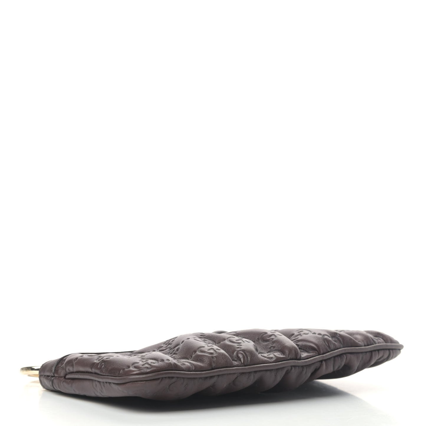 Guccissima Signature New Britt Wristlet Chocolate