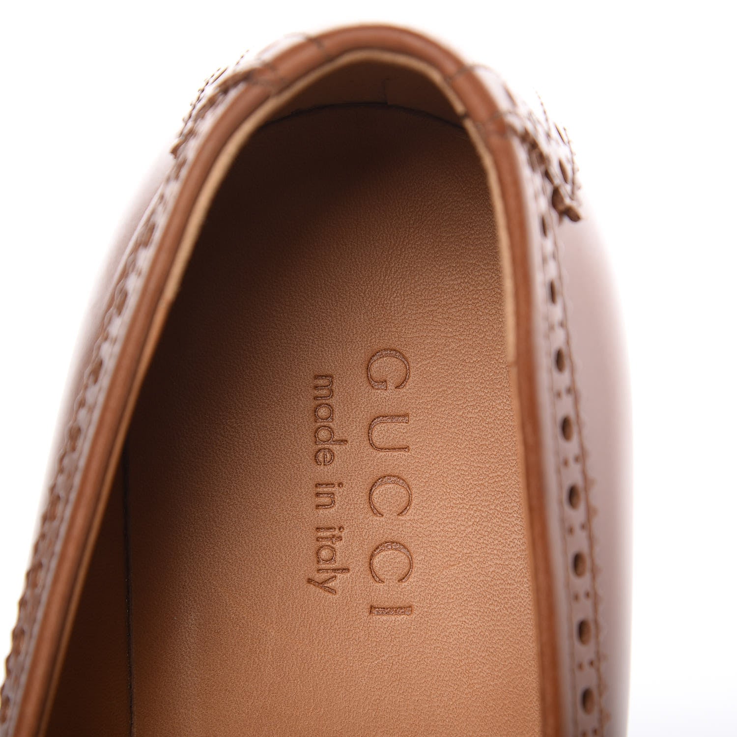 Gucci Calfskin Mens Web Bee Spirit Loafers 10 Cuir 5 of 11