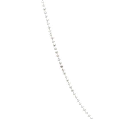 Tiffany Sterling Silver 1.2mm Bead Chain Necklace 18" 4 of 9