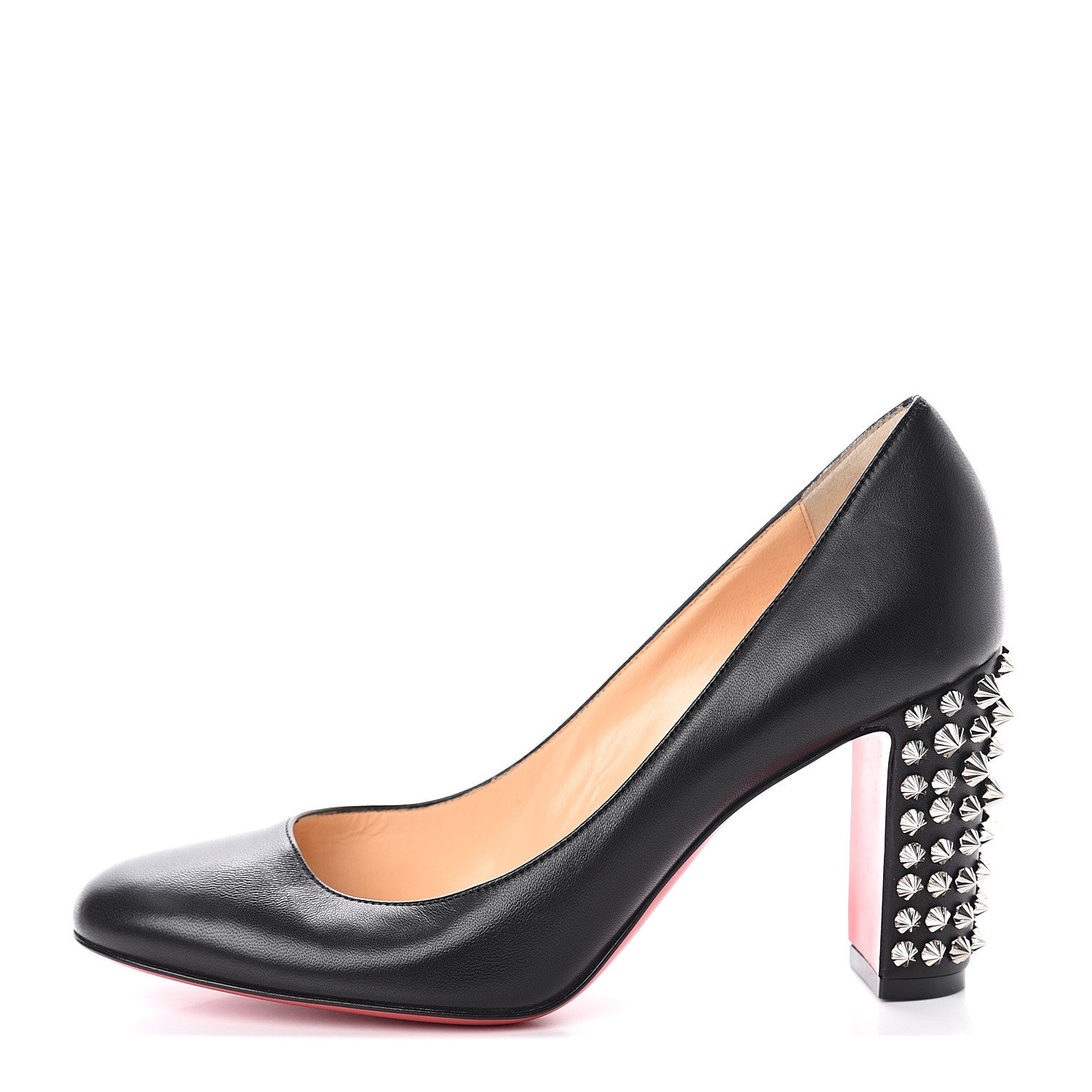 Christian Louboutin Nappa Studded Marimalus 85 Pump 38.5 Black 1 of 7