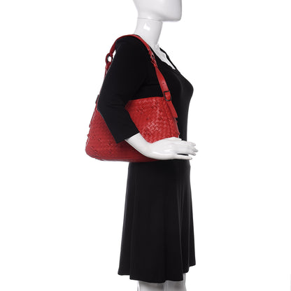 Bottega Veneta Nappa Intrecciato Naruto Knot Hobo Fraise 2 of 12