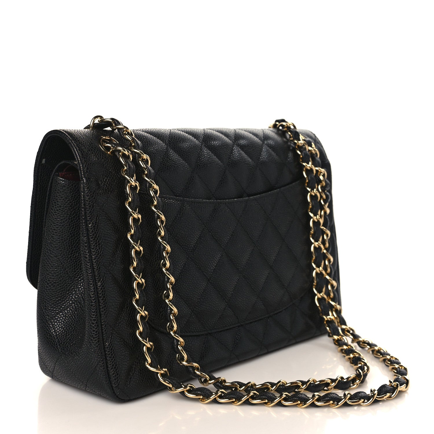 Chanel Caviar Quilted Jumbo Double Flap Black 3 of 8