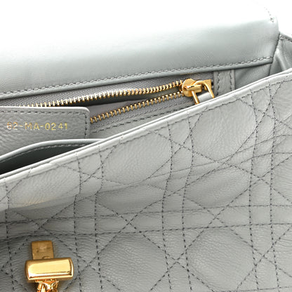 Christian Dior Calfskin Cannage Medium Caro Bag Grey 8 of 10