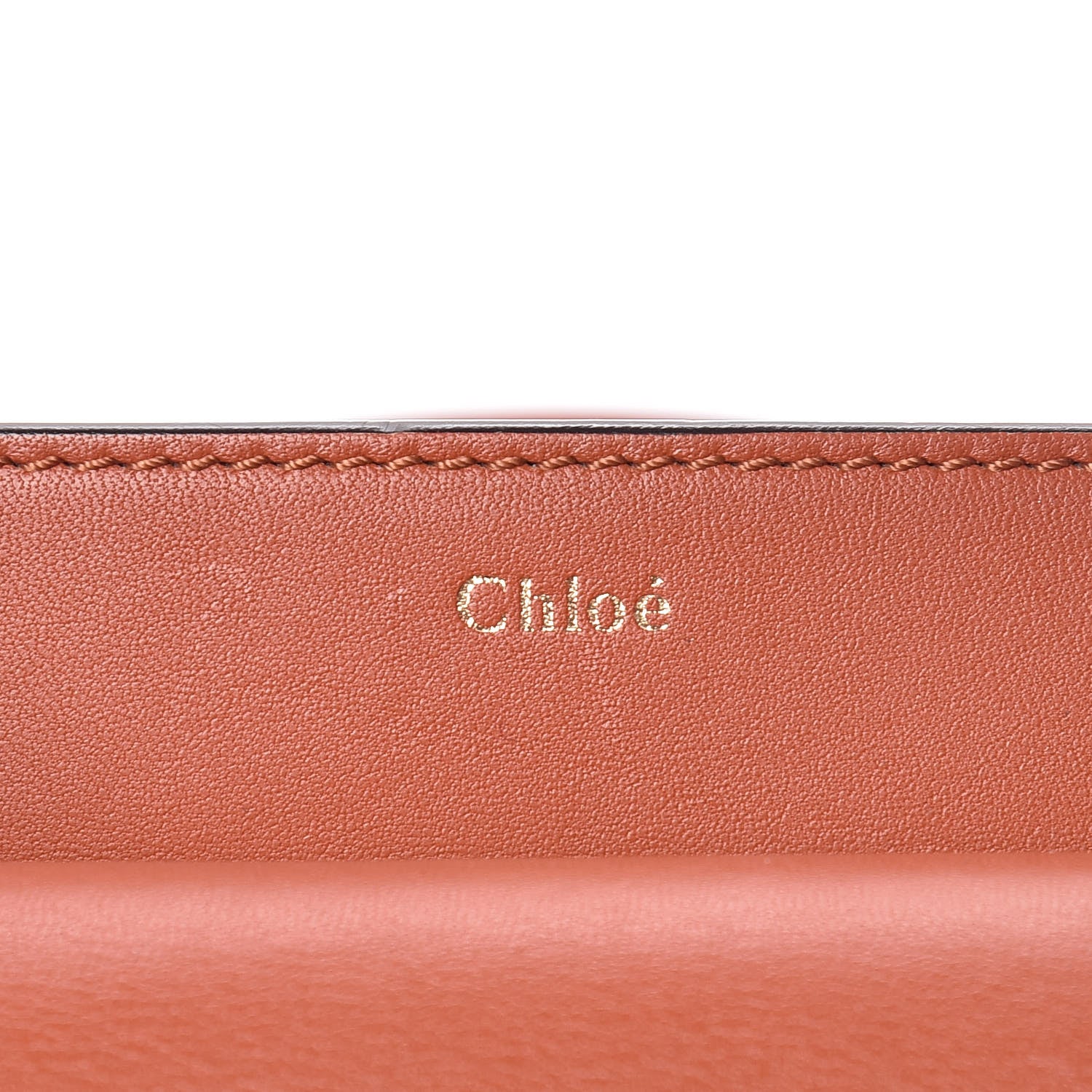 Chloe Calfskin Mini Georgia Crossbody Bag Whiskey 9 of 12