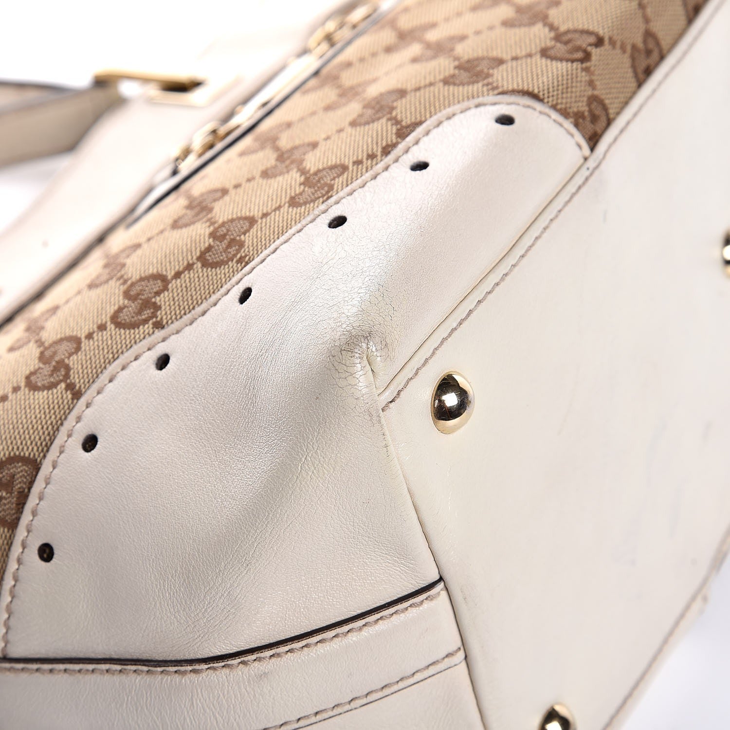 Gucci Monogram Large Punch Tote Off White 8 of 12