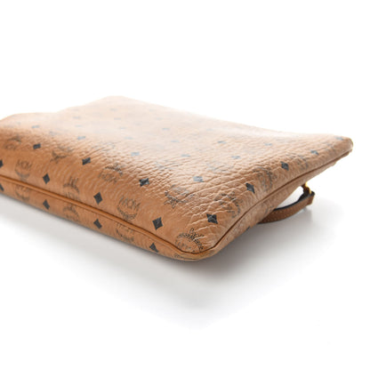 MCM Visetos Medium Crossbody Pouch Cognac 7 of 10