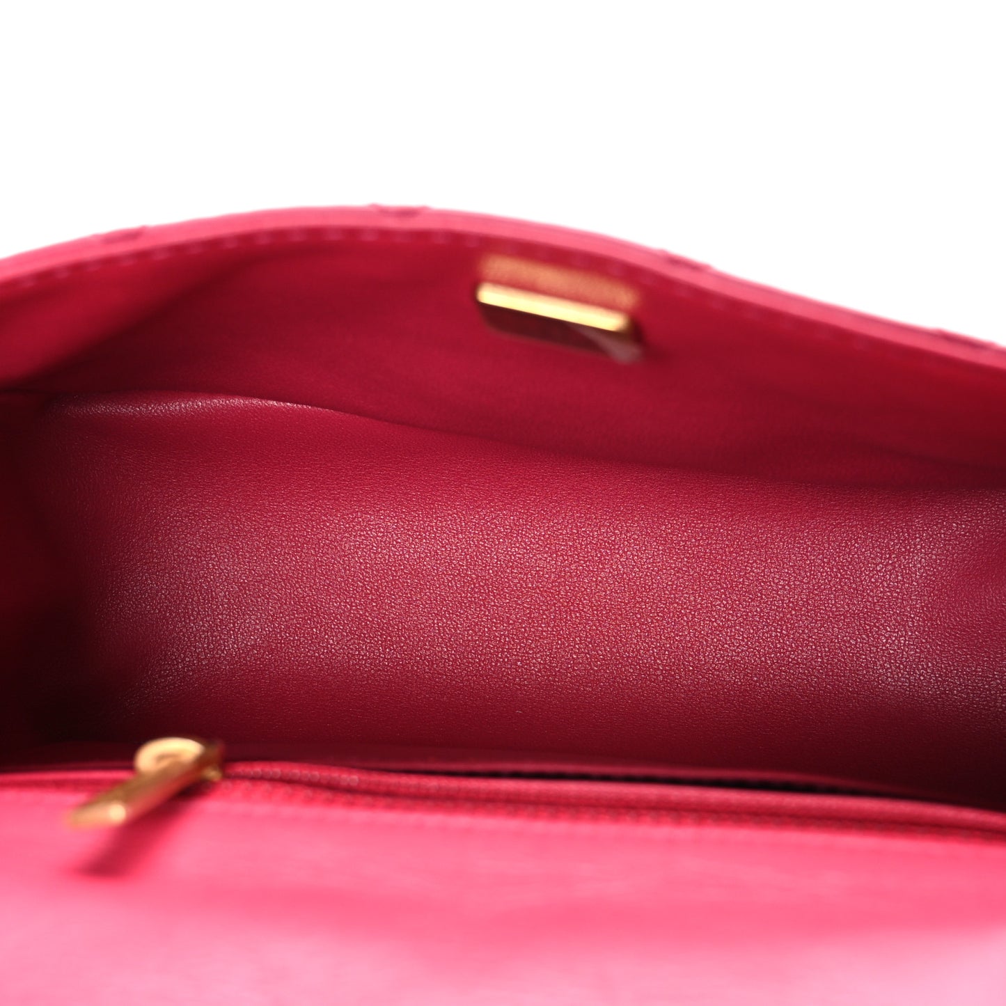 Aged Calfskin Quilted 2.55 Reissue Mini Flap Fuchsia