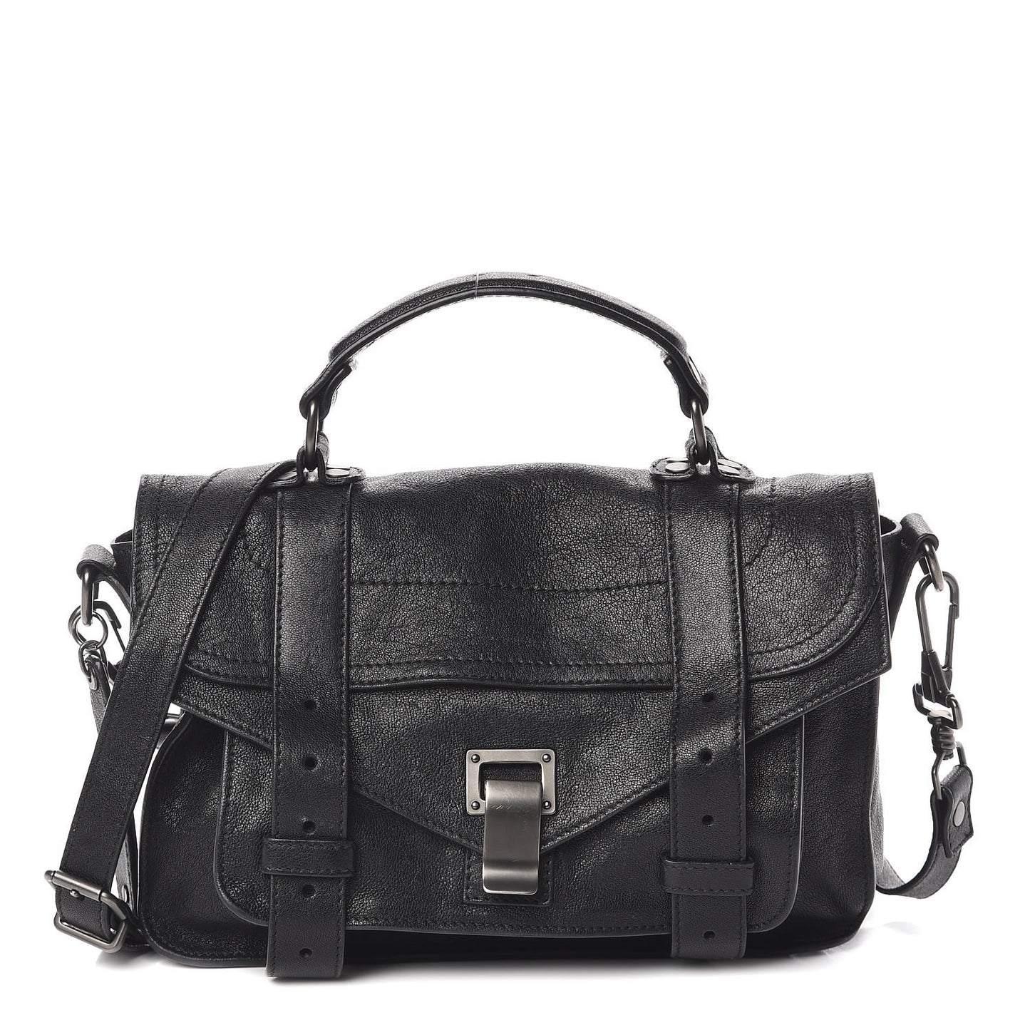 Lambskin Tiny PS1 Satchel Black