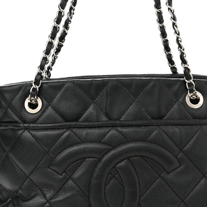 Chanel Caviar Quilted CC Timeless Soft Tote Black 8 of 10