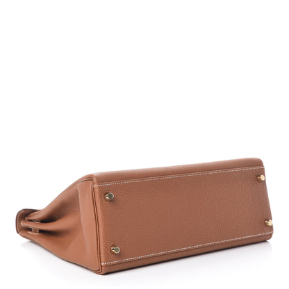 Hermes Togo Kelly Retourne 32 Gold 6 of 38