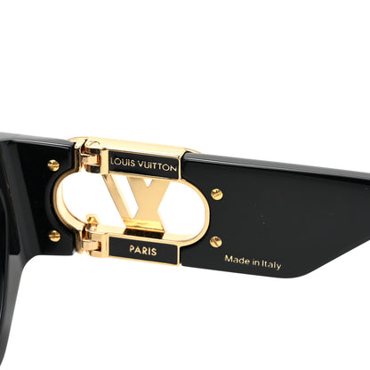 Louis Vuitton Acetate LV Link Square Sunglasses Z1661W Black 6 of 7