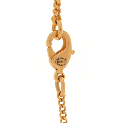 Chanel Metal CC Paris Button Necklace Gold 5 of 6