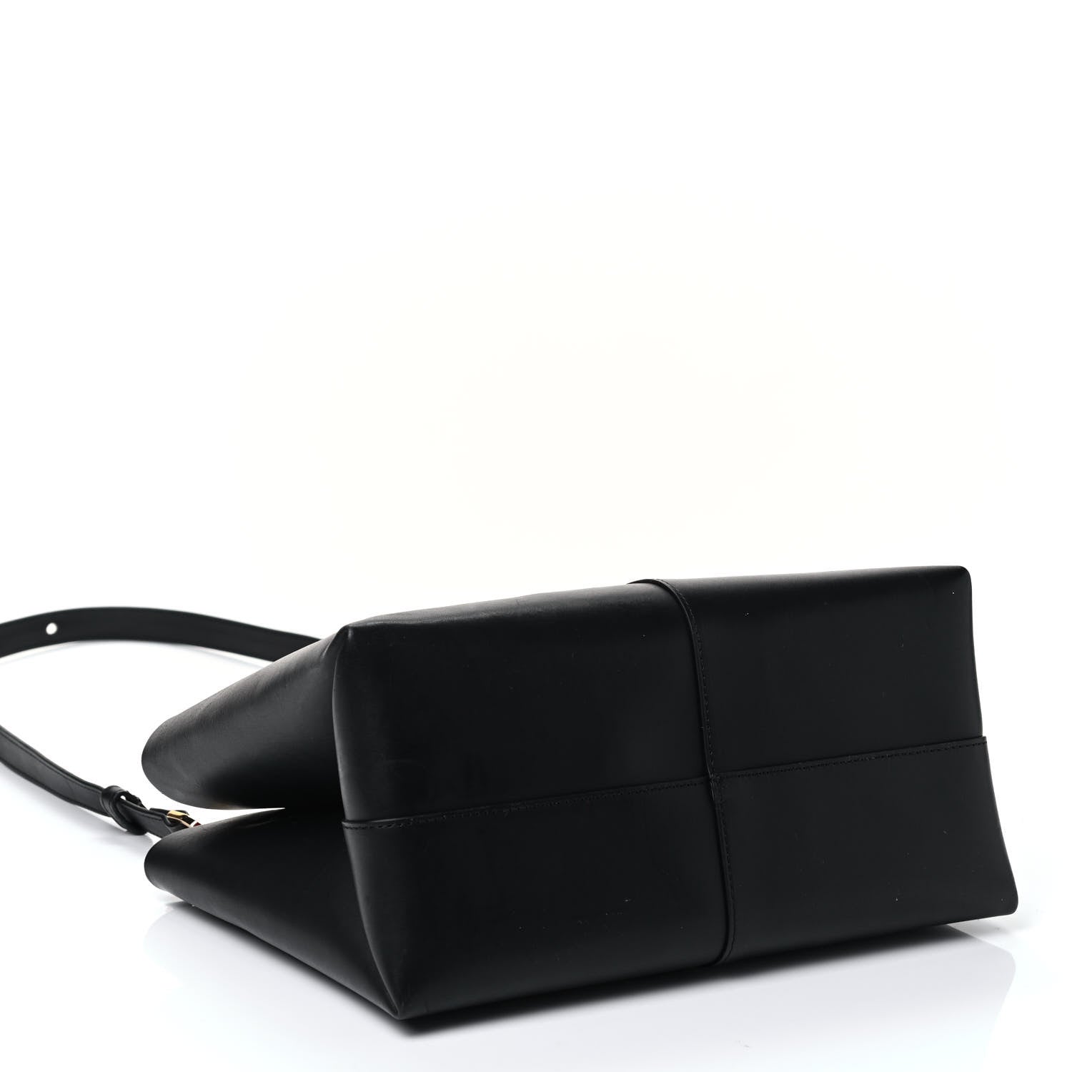 Mansur Gavriel Calfskin Mini Folded Bag Black Flamma 3 of 4