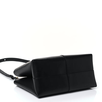 Mansur Gavriel Calfskin Mini Folded Bag Black Flamma 3 of 4