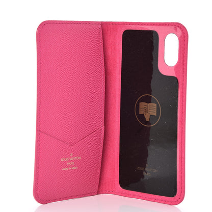 Louis Vuitton Monogram iPhone X Folio Case Rose 5 of 7