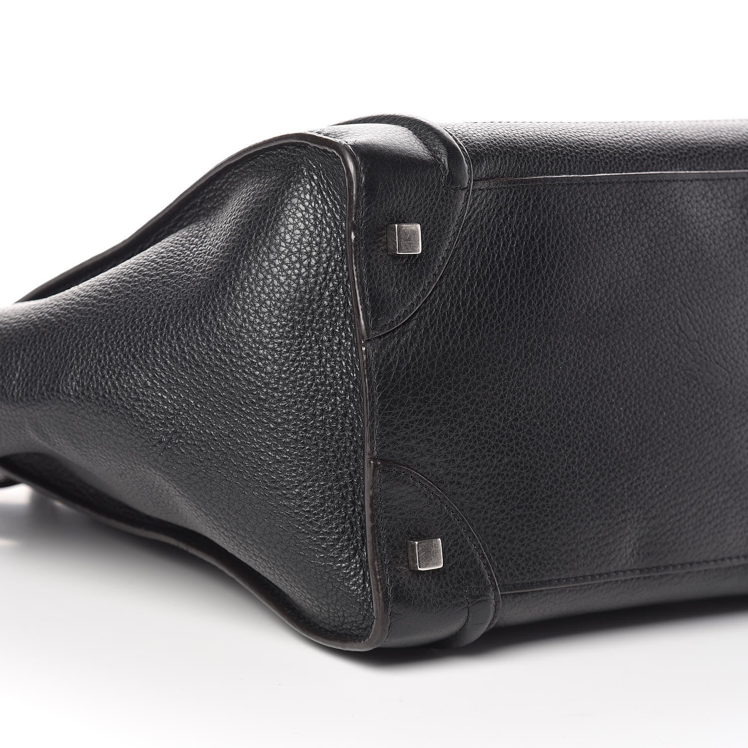 Celine Drummed Calfskin Mini Luggage Black 12 of 15
