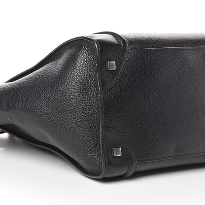 Celine Drummed Calfskin Mini Luggage Black 12 of 15