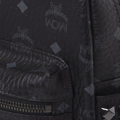MCM Visetos Small Side Stud Stark Backpack Black 10 of 12