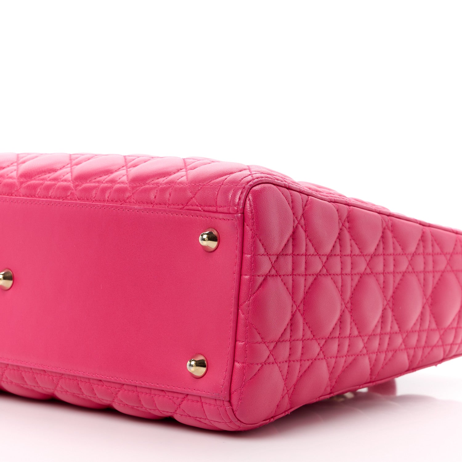 Christian Dior Lambskin Cannage Large Lady Dior Pink 11 of 13