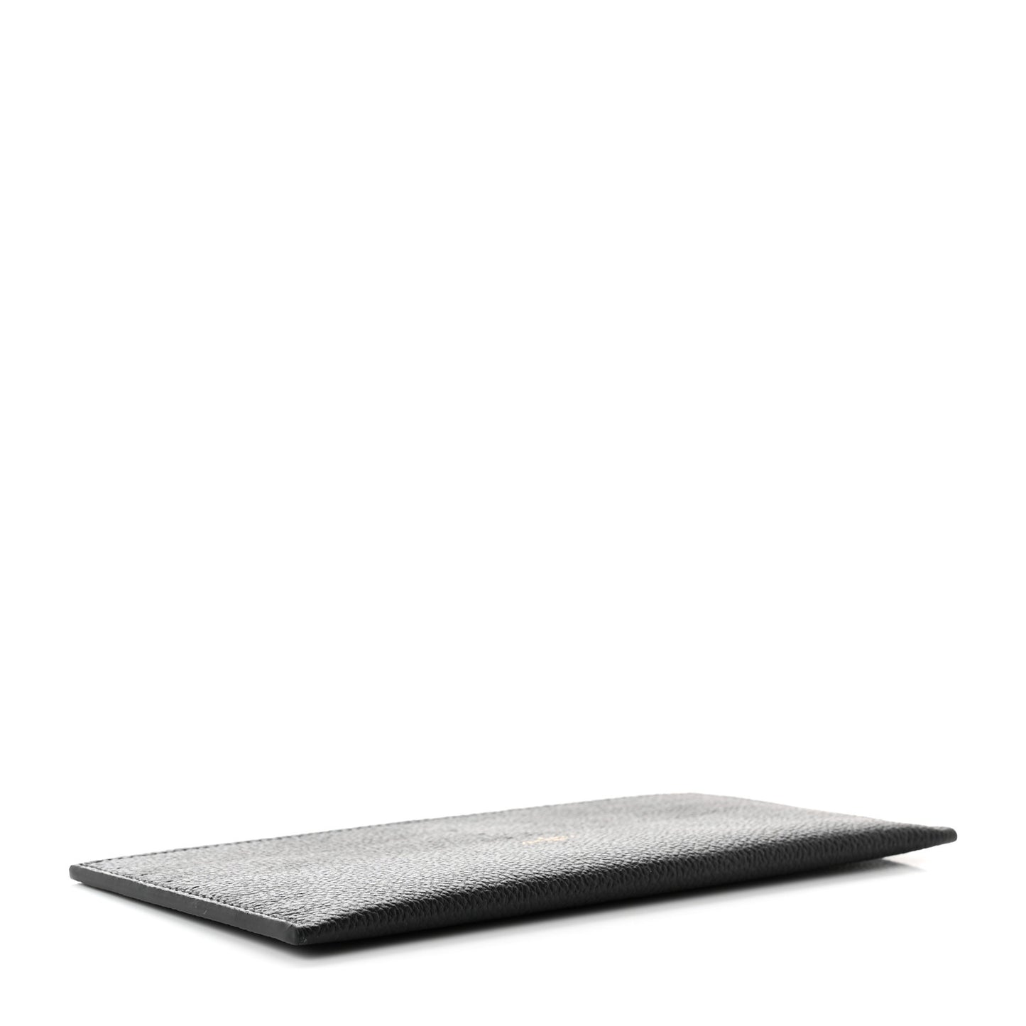 Calfskin Felicie Chain Wallet Card Holder Insert Black
