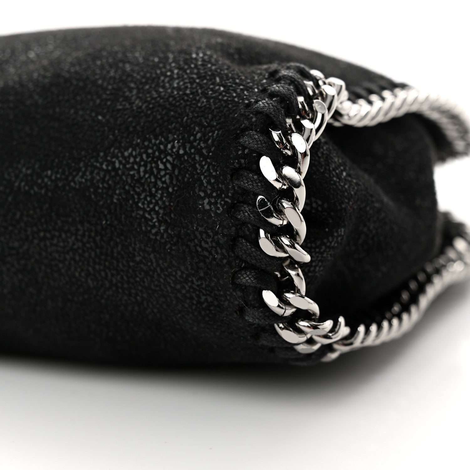 Stella McCartney Shaggy Deer Mini Falabella Fold Over Tote Black 10 of 10
