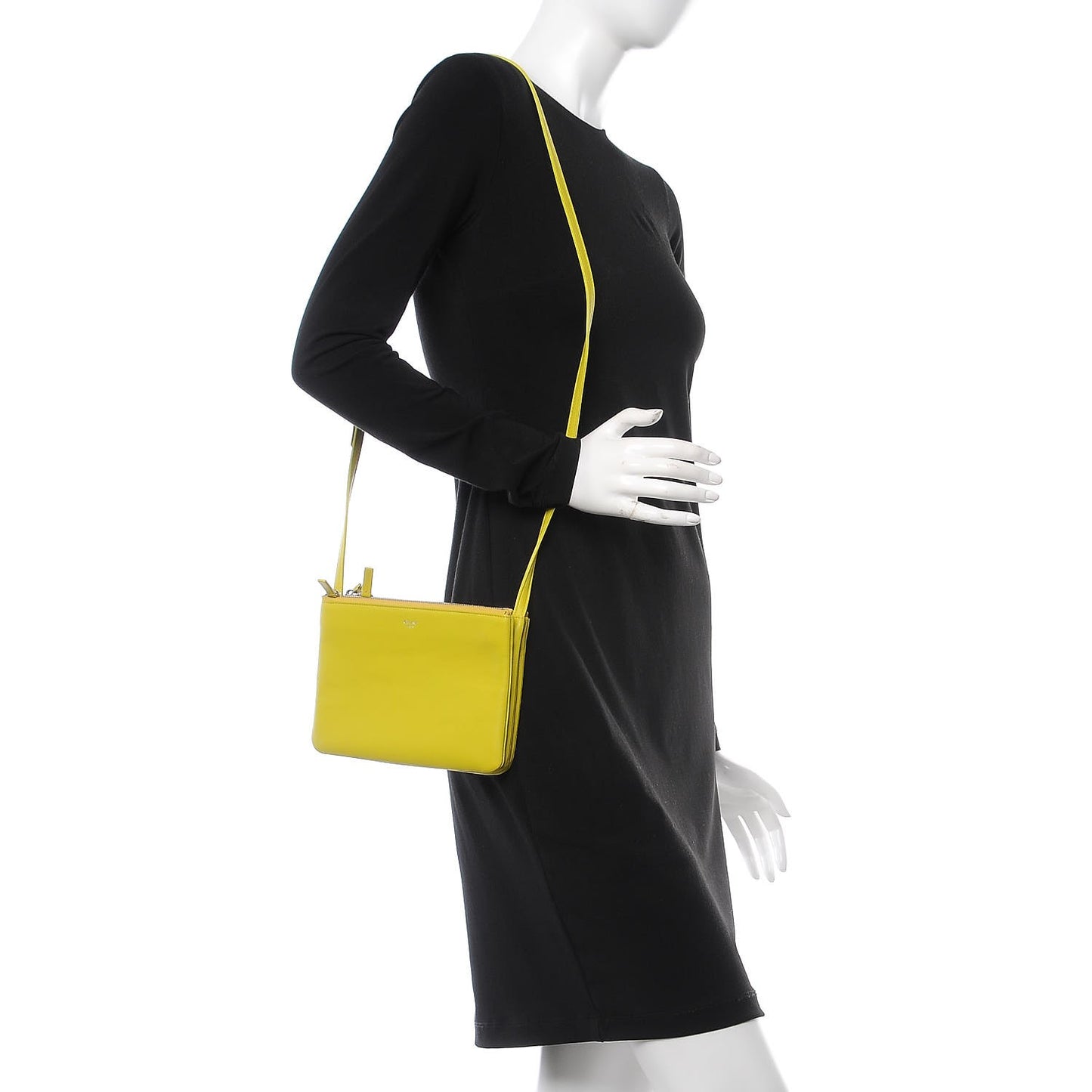 Lambskin Small Trio Crossbody Bag Mimosa