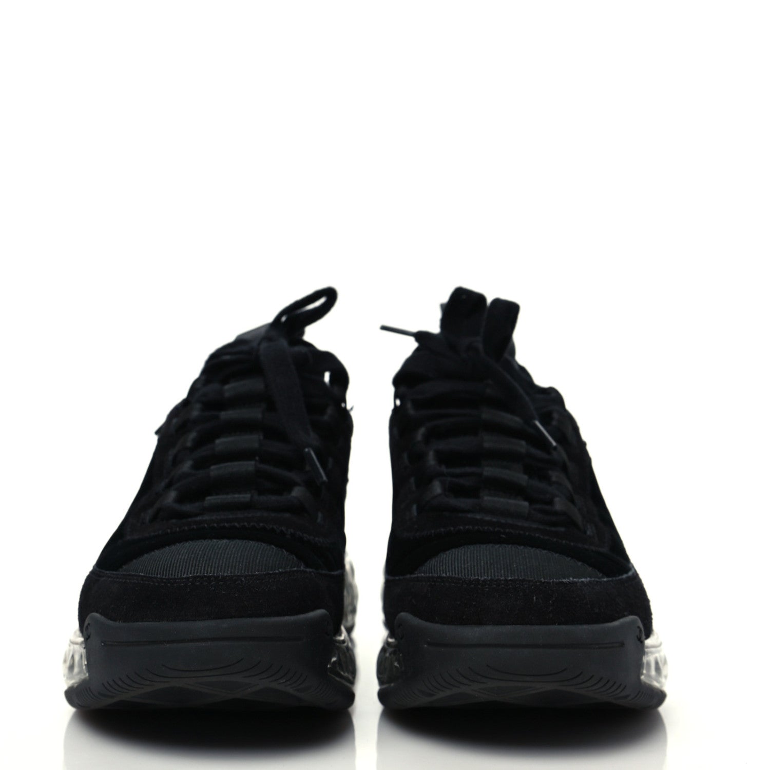 Chanel Velvet Calfskin Mixed Fibers CC Sneakers 39 Black 2 of 9
