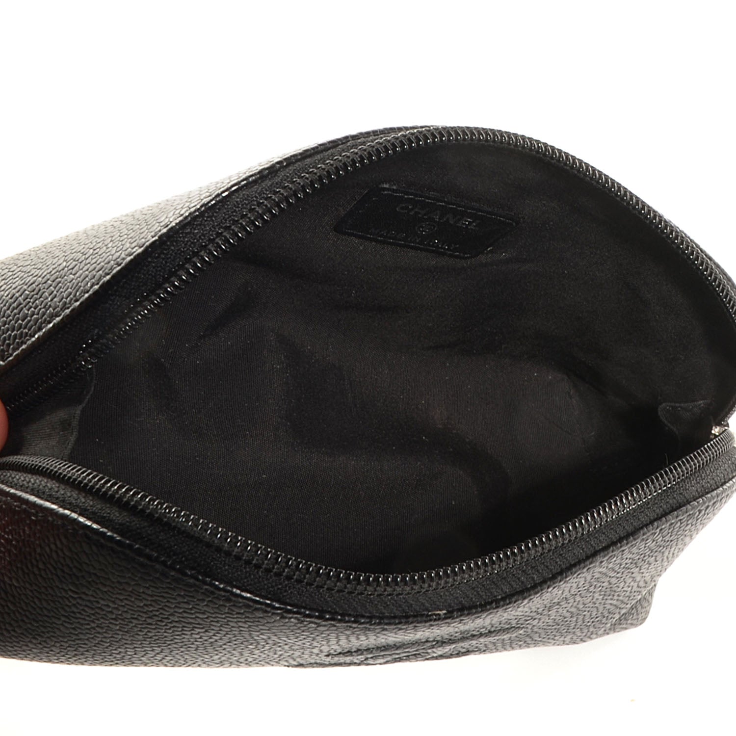 Chanel Caviar CC Cosmetic Pouch Black 6 of 8