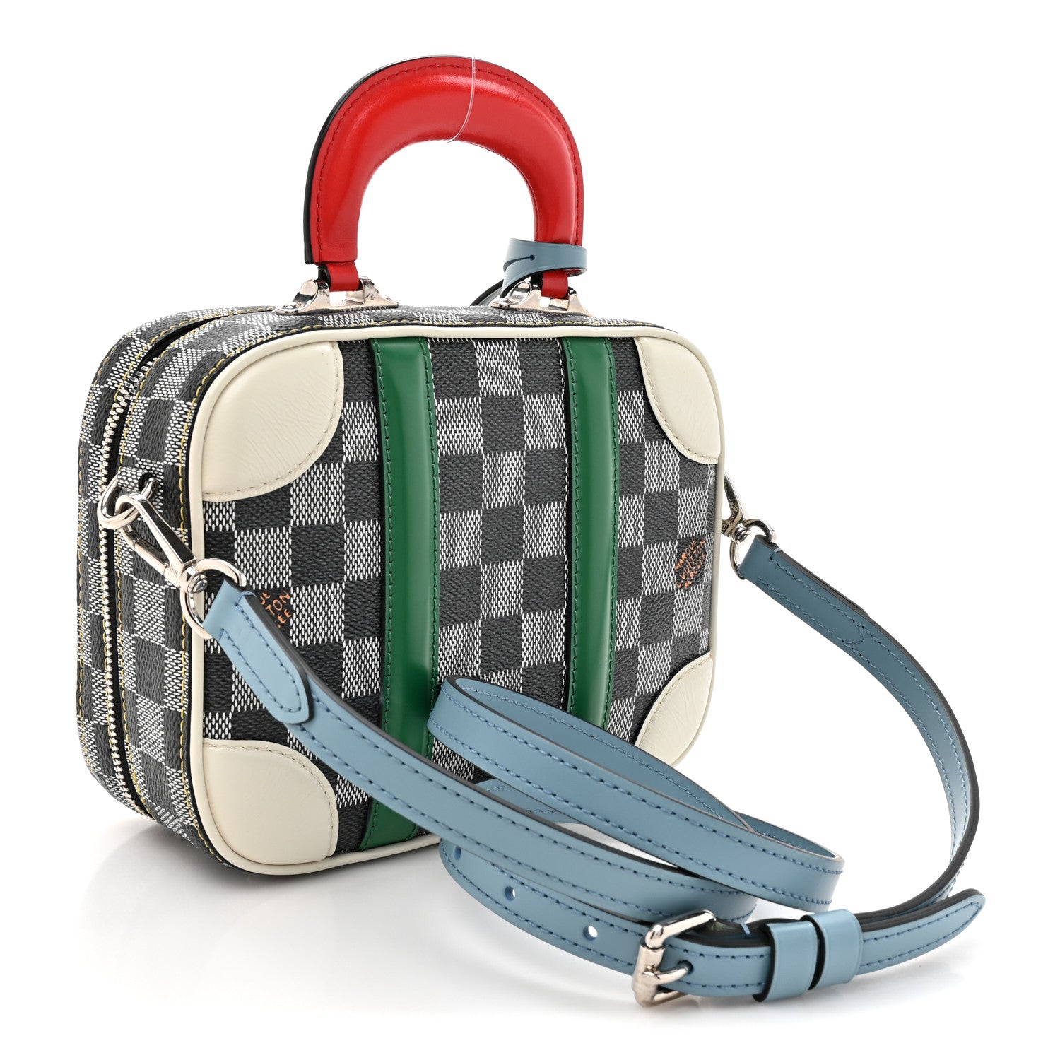 Louis Vuitton Damier Valisette BB Black White 3 of 11