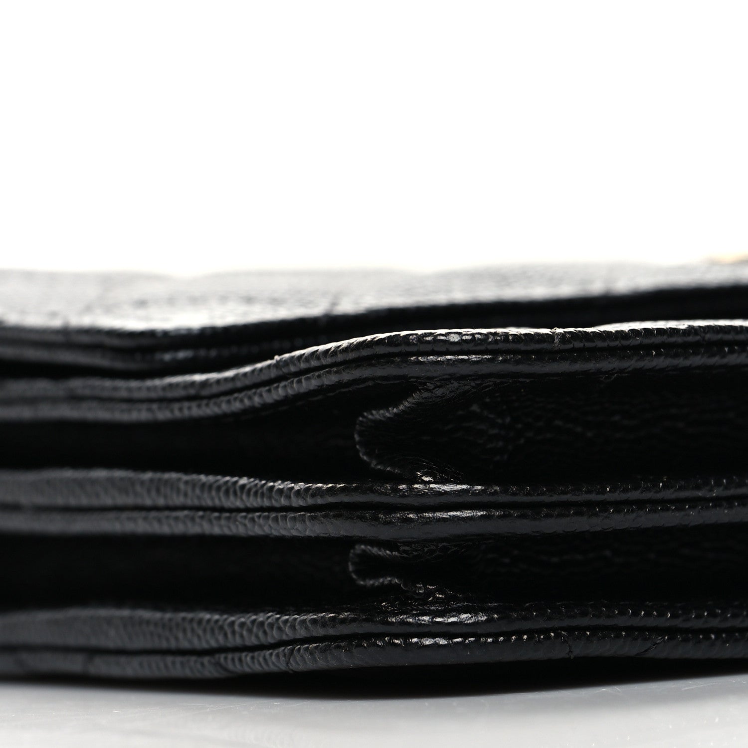 Chanel Caviar Quilted Square Wallet On Chain WOC Black 10 of 11