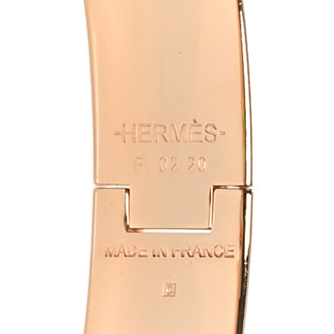 Enamel Narrow Clic Clac H Bracelet PM Rose Patch