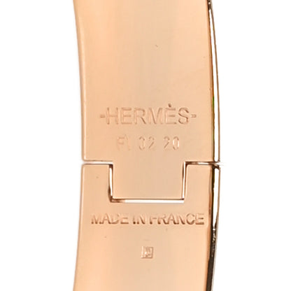 Hermes Enamel Narrow Clic Clac H Bracelet PM Rose Patch 4 of 5