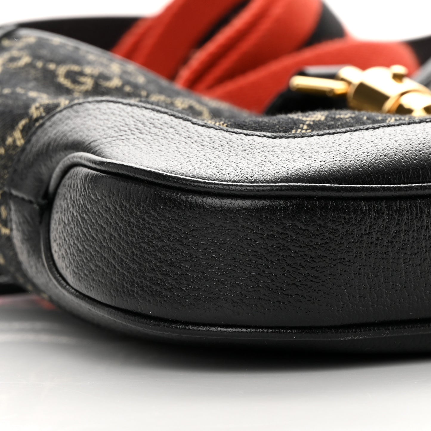 Jacquard Denim GG Monogram Small Jackie 1961 Hobo Black Ivory