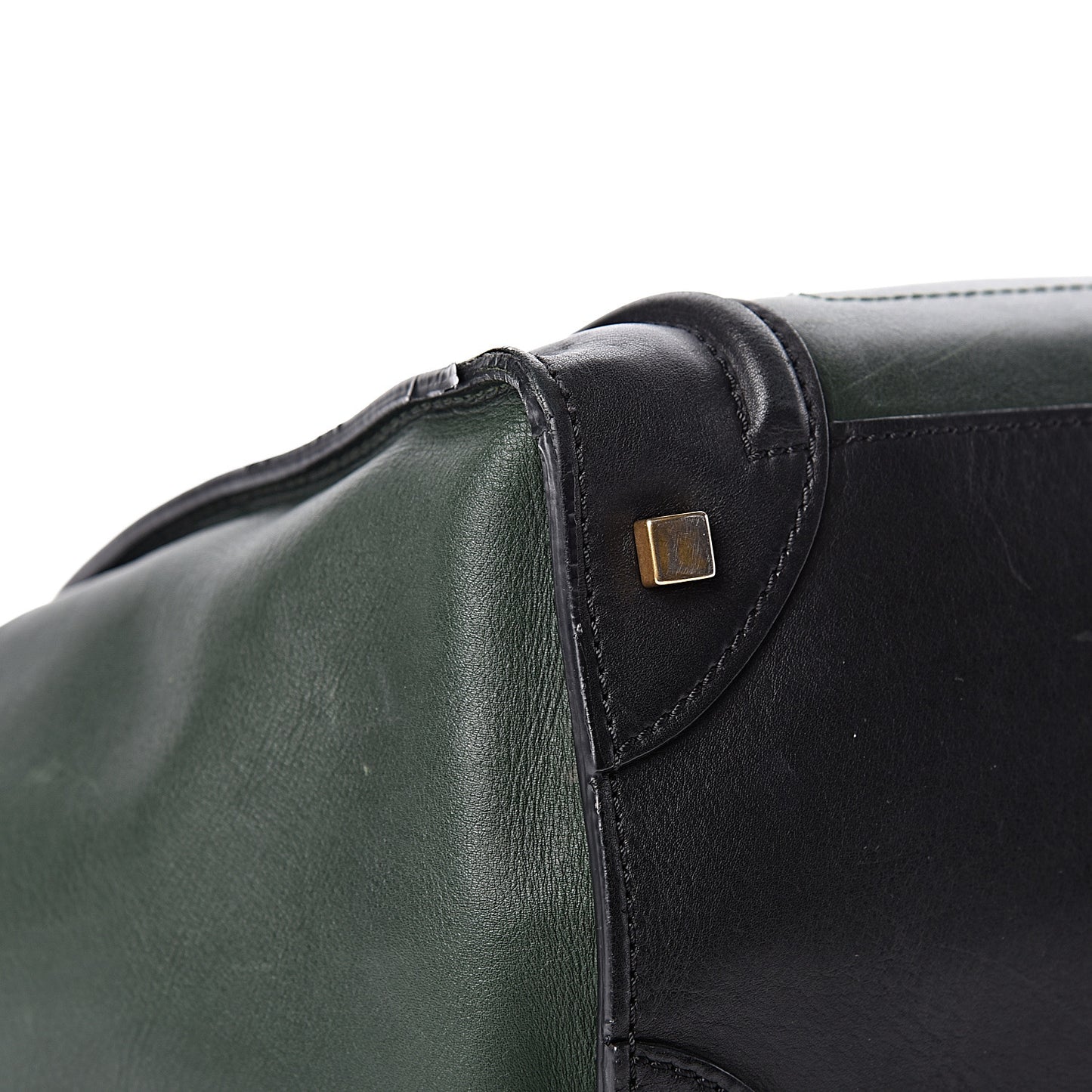Smooth Calfskin Mini Tri-Color Luggage Forest