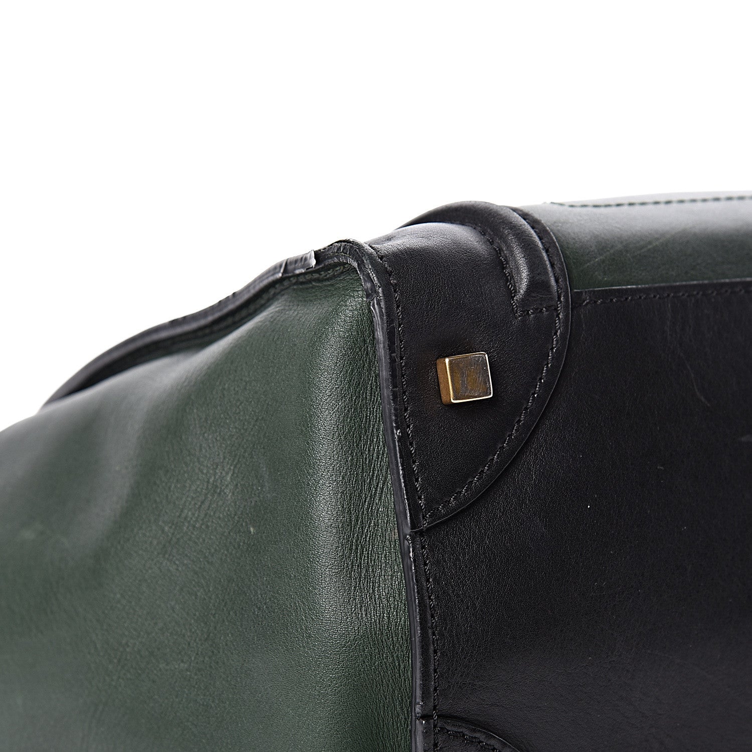 Celine Smooth Calfskin Mini Tri-Color Luggage Forest 8 of 16
