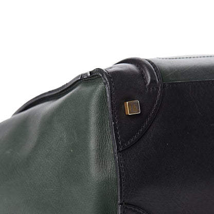 Celine Smooth Calfskin Mini Tri-Color Luggage Forest 8 of 16