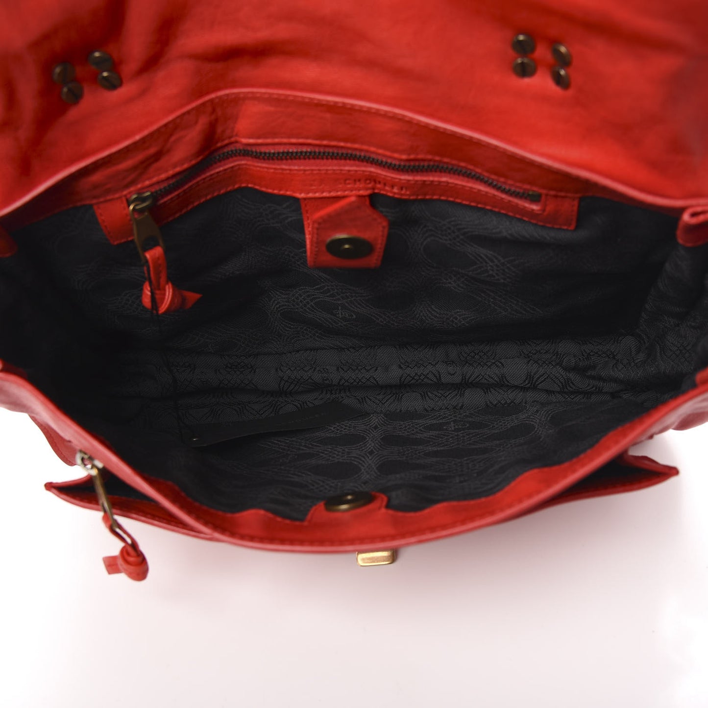 Lambskin Medium PS1 Satchel Red