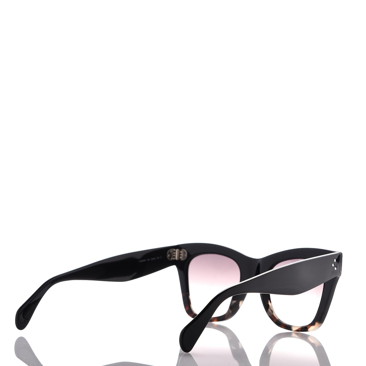 Celine Acetate Cat Eye Sunglasses CL40004I Havana Black 4 of 7