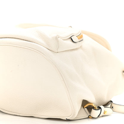 Prada Vitello Daino Cinch Backpack Talco 10 of 10