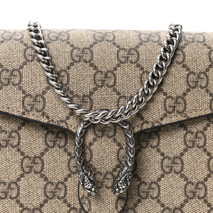 Gucci GG Supreme Monogram Mini Dionysus Chain Wallet Beige Taupe 8 of 11