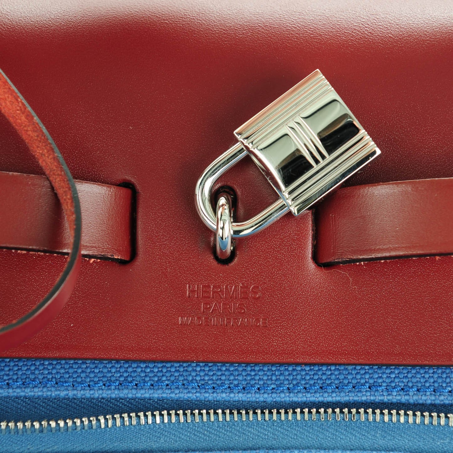 Military Toile Vache Hunter Herbag Zip PM 31 Bleu Agate Rouge H