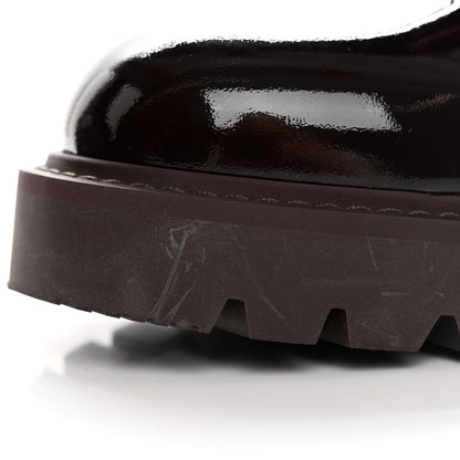 Louis Vuitton Patent Territory Ranger Boots 38.5 Bordeaux 11 of 15