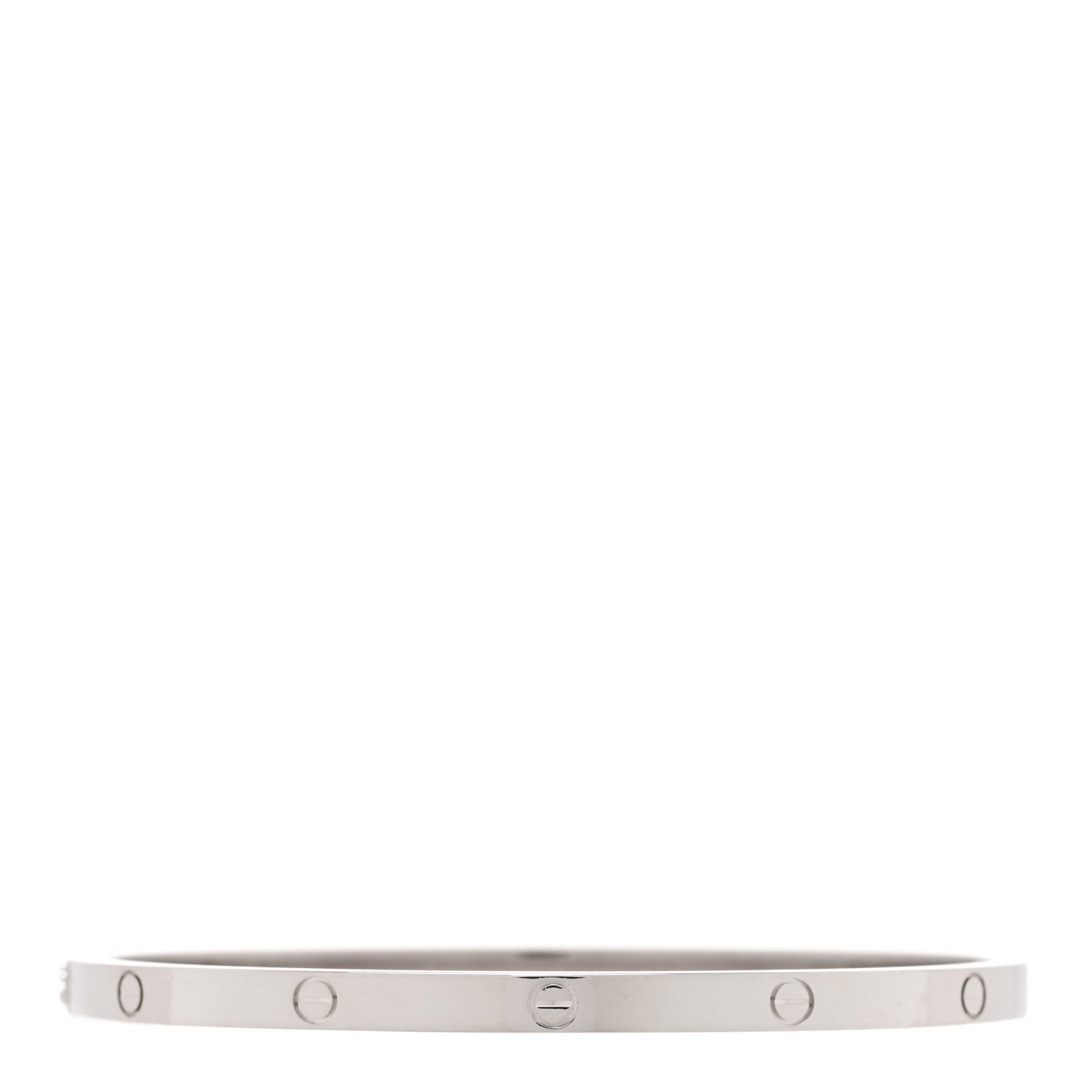 18K White Gold Small LOVE Bracelet 17