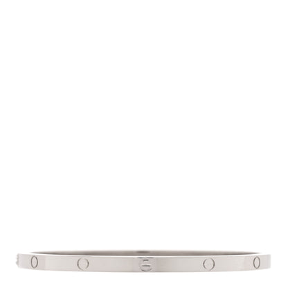 Cartier 18K White Gold Small LOVE Bracelet 17 2 of 7