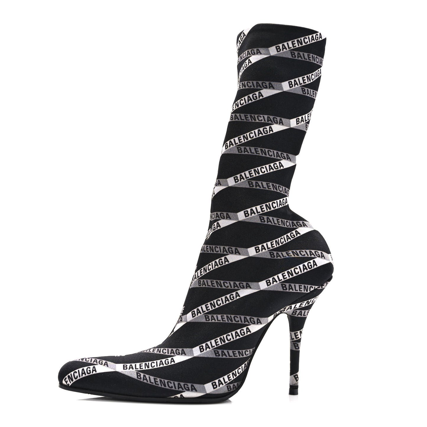 Spandex Losange Monogram 110mm Booties 38.5 Gris Black