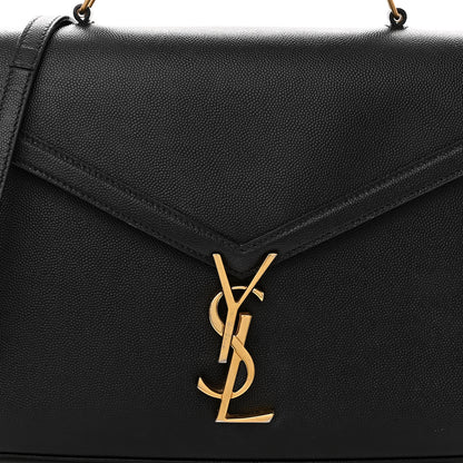 Saint Laurent Grain de Poudre Medium Classic Monogram Cassandra Top Handle Black 7 of 9