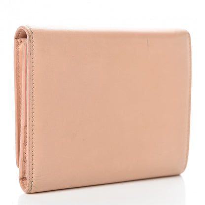 Saint Laurent Calfskin Trifold Wallet Pale Pink 3 of 12