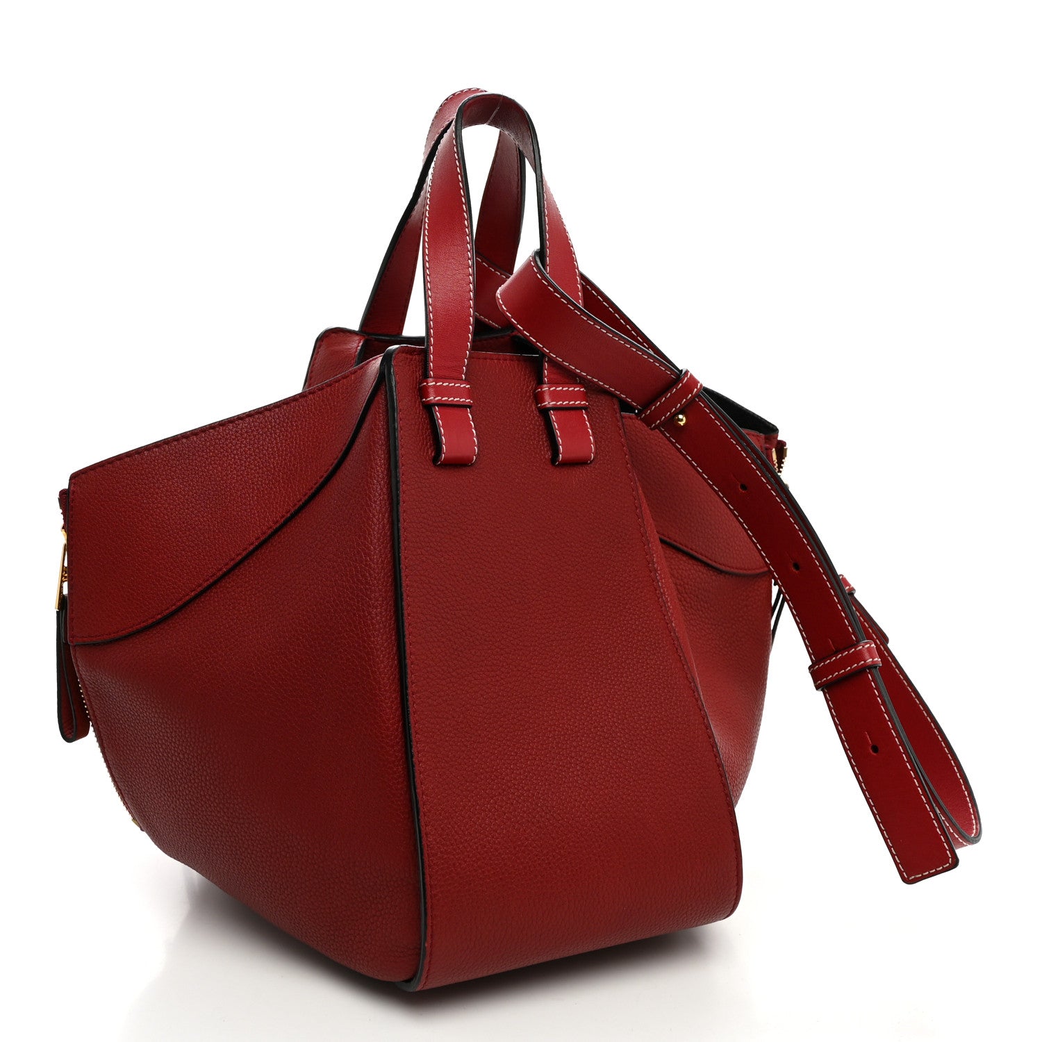 Loewe Grained Calfskin Small Hammock Shoulder Bag Raspberry 3 of 10